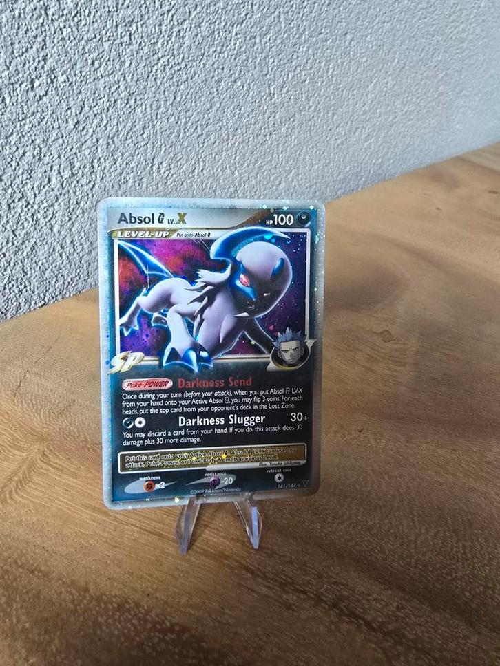 Absol Lv X 141/147, Hobby en Vrije tijd, Verzamelkaartspellen | Pokémon, Zo goed als nieuw, Losse kaart, Foil, Verzenden