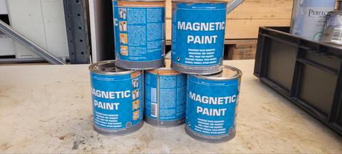 5 liter Magneetverf, zeer goeie kwaliteit!, Doe-het-zelf en Verbouw, Verf, Beits en Lak, Zo goed als nieuw, Wit, Ophalen of Verzenden