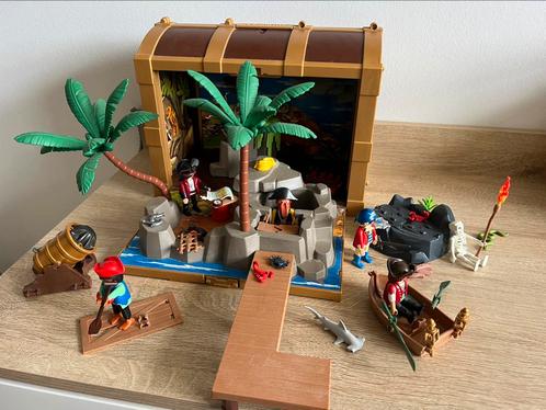 Playmobil piraten meeneem koffer/schatkist, Kinderen en Baby's, Speelgoed | Playmobil, Zo goed als nieuw, Ophalen of Verzenden