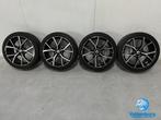 VW Golf 8 GTI GTD R 5H Estoril look 18 inch zwarte velgen 5x, 18 inch, Gebruikt, Banden en Velgen, Ophalen of Verzenden