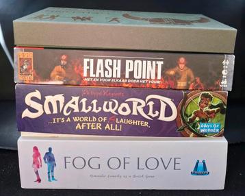 Fog of Love, Flash Point, Smalllworld, Hnefatafl beschikbaar voor biedingen