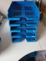 5x blauw postbakje, Diversen, Ophalen of Verzenden, Gebruikt
