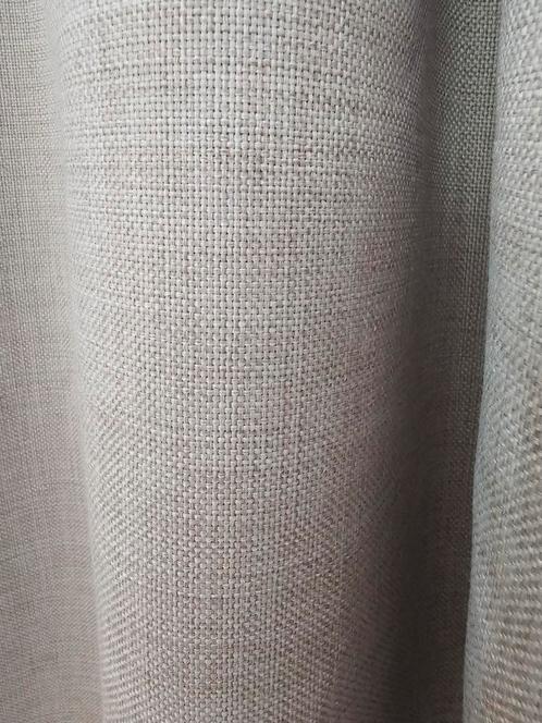 Linnen look gordijn M74, Huis en Inrichting, Stoffering | Gordijnen en Lamellen, Nieuw, 200 cm of meer, 200 cm of meer, Beige