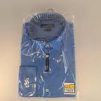 Heren overhemd lange mouw, XL - NIEUW, Blauw, Claude Vigo, Nieuw, Ophalen of Verzenden