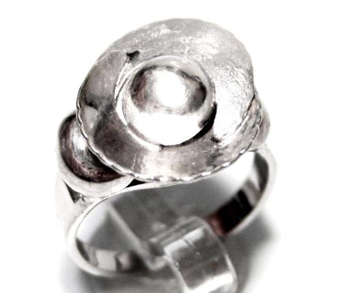Schitterende Zilveren Bloem Ring, Sieraden, Tassen en Uiterlijk, Ringen, Zo goed als nieuw, Dame, 18 tot 19, Zilver, Zilver, Verzenden