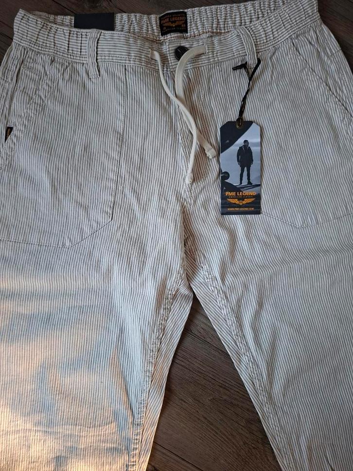 PME LEGEND Liftmaster linnen broek W33 L34, Kleding | Heren, Spijkerbroeken en Jeans, Nieuw, W33 - W34 (confectie 48/50), Overige kleuren