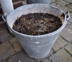Zinken emmer, Tuin en Terras, Bloembakken en Plantenbakken, Ophalen, Overige materialen, Gebruikt, Minder dan 30 cm