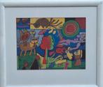 Corneille,  Autour de l'abre magique. Poster. 53/43 cm., Ophalen, Zo goed als nieuw