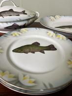 Vintage visservies, Ophalen of Verzenden