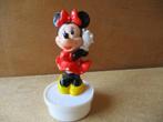 adv9746 minnie mouse op dekseltje 1, Ophalen, Mickey Mouse, Gebruikt, Beeldje of Figuurtje