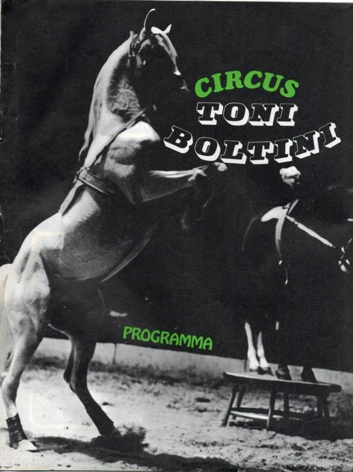 Circus Boltini, het programmablad van de tournee 1966, Verzamelen, Muziek, Artiesten en Beroemdheden, Zo goed als nieuw, Overige typen