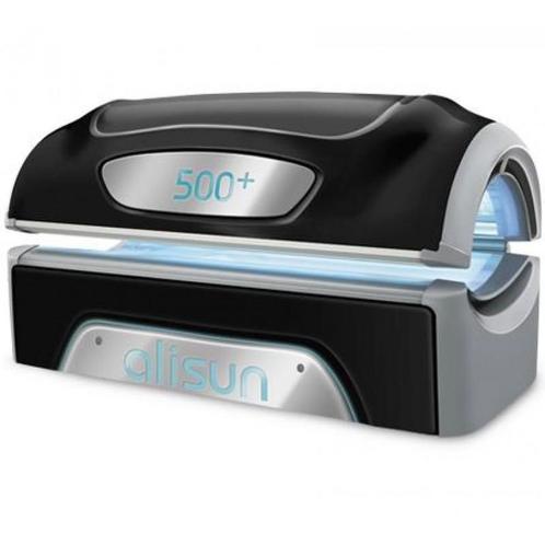 Nieuw model Alisun 500+. kleur zwart. OCCASION Z.G.A.N., Witgoed en Apparatuur, Zonnebanken en Gezichtsbruiners, Gebruikt, Zonnebank dubbelzijdig