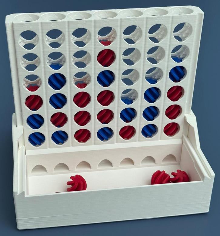 4-op-een-rij spel met automatische sorteer functie, Hobby en Vrije tijd, Gezelschapsspellen | Overige, Nieuw, Een of twee spelers