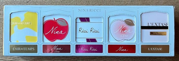 Nina Ricci 5 delige parfumset Collectors Item, Verzamelen, Parfumverzamelingen, Nieuw, Miniatuur, Gevuld, Verzenden