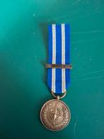 Nato medaille Artcle 5 miniatuur, Ophalen of Verzenden, Landmacht, Nederland, Lintje, Medaille of Wings