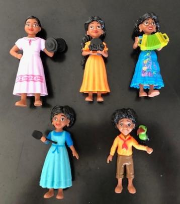Nieuw !!    5 Encanto poppen / figuren. Disney. 11-14 cm beschikbaar voor biedingen