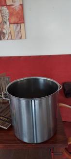 RVS 50 Liter Soeppan, Huis en Inrichting, Keuken | Potten en Pannen, Inductieplaat, Zo goed als nieuw, Rvs, Ophalen
