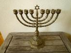 Joodse kandelaar Chanoekia met ster., Ophalen of Verzenden, Koper of Brons