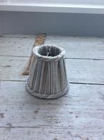 MINI LAMPENKAP GESTREEPT LINNEN HANDGEMAZKT, Ophalen of Verzenden, Nieuw, Rond, Minder dan 25 cm