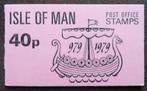 Postzegelboekje Isle of Man – Vikingschip roze  40 p boekje, Verzenden, Postfris