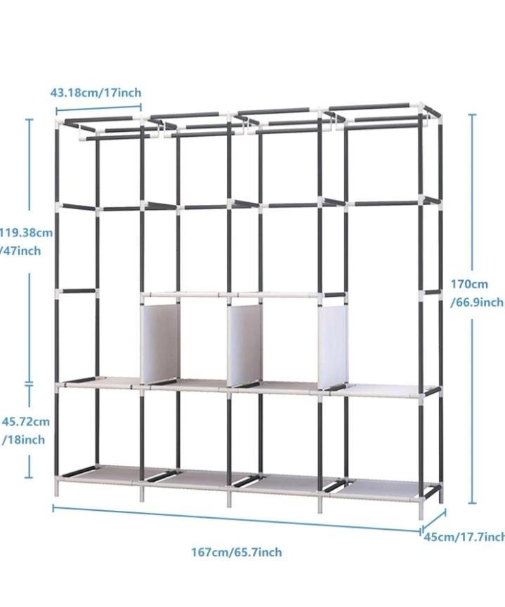 Kledingkast, Huis en Inrichting, Kasten | Kledingkasten, Nieuw, 150 tot 200 cm, 150 tot 200 cm, 25 tot 50 cm, Met plank(en), Met hangruimte