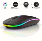 Draadloze Gaming Muis - Oplaadbare met RGB Led Verlichting, Ophalen of Verzenden, Nieuw, Gaming muis