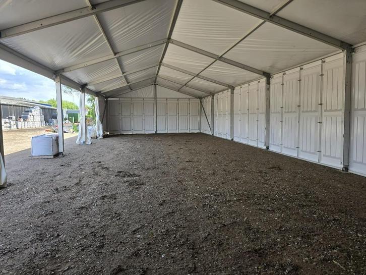 Alutent opslagtent kadertent 8, 10 en 12 breed (KOOP), Tuin en Terras, Partytenten, Zo goed als nieuw, Paviljoen, 2 meter of meer