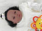Lief donker reborn meisje is nieuw.€50, Ophalen of Verzenden, Zo goed als nieuw, Pop