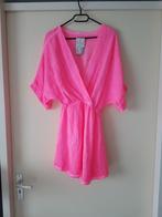 Jumpsuit neon roze one size, Verzenden, Nieuw, Roze