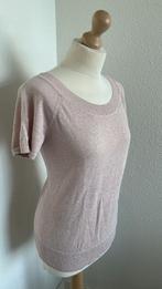 King Louie maat L roze glitter top tshirt 849, Maat 42/44 (L), Ophalen of Verzenden, Zo goed als nieuw, Korte mouw