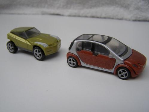 2 autootjes : MPG Smart forfour 1/43 // MPG C-122, Hobby en Vrije tijd, Modelauto's | Overige schalen, Zo goed als nieuw, Auto