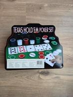 Texas Hold'em Pokerset - Nieuwstaat, Hobby en Vrije tijd, Gezelschapsspellen | Kaartspellen, Vijf spelers of meer, Ophalen of Verzenden
