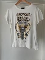 Wit shirt met uil, Wit, Maat 42/44 (L), Ophalen of Verzenden, Zo goed als nieuw