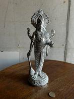 Hindoeïstisch beeld –zilverkleurige godheid (Lakshmi/Vishnu), Ophalen of Verzenden