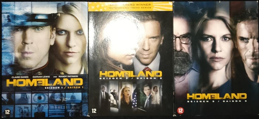 Homeland seizoen 1 t/m 3, Vanaf 12 jaar, Ophalen of Verzenden, Zo goed als nieuw