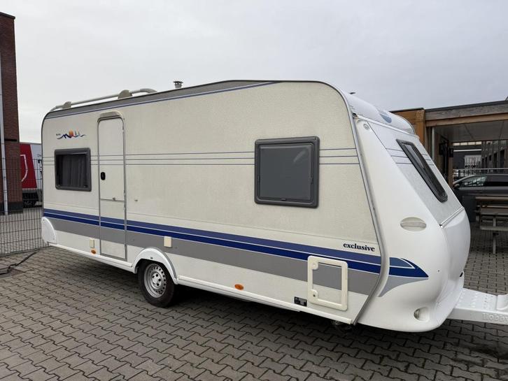 Hobby Exclusive 495 UFE bouwjaar 2003 met Isabella voortent, Caravans en Kamperen, Caravans, Bedrijf, tot en met 4, 1000 - 1250 kg