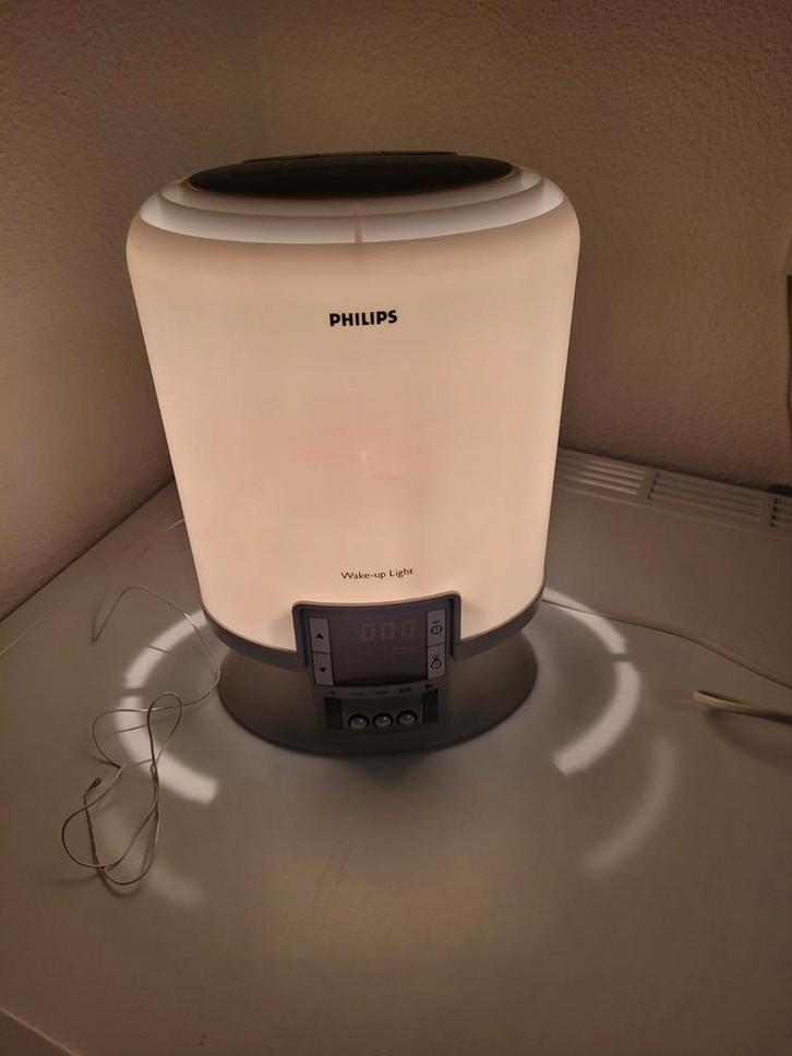 Philips Wake-up Light - Word Wakker met Licht!, Huis en Inrichting, Lampen | Vloerlampen, Gebruikt, Minder dan 100 cm, Kunststof