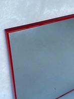 Jaren 80 spiegel vintage wandspiegel retro mirror rood, Huis en Inrichting, Woonaccessoires | Spiegels, Ophalen, Gebruikt, 75 tot 100 cm