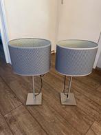 2x Ikea Tafellamp Aläng grijs incl. E27 LED bulbs, Huis en Inrichting, Ophalen, Gebruikt, Metaal, 50 tot 75 cm