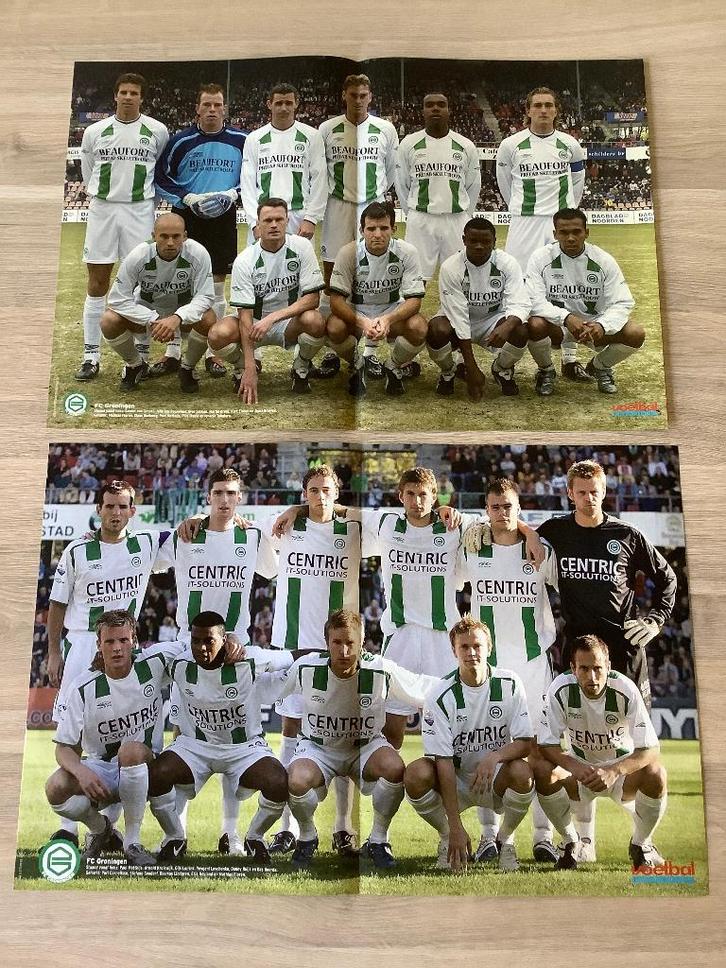 Posters FC Groningen Jaren 2000, Verzamelen, Sportartikelen en Voetbal, Zo goed als nieuw, Poster, Plaatje of Sticker, Overige binnenlandse clubs