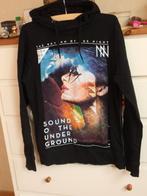 Non Grada - stoere hoodie maat L, Kleding | Heren, Maat 52/54 (L), Zwart, Ophalen of Verzenden, Zo goed als nieuw