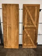 2 Massief eiken opgeklampte deuren ., Ophalen, Zo goed als nieuw