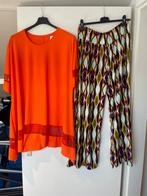 Nieuwe 2 delige set;Alijn tuniek kleurrijk zomerbroek NU €35, Overige typen, Verzenden, Oranje, Moda italia