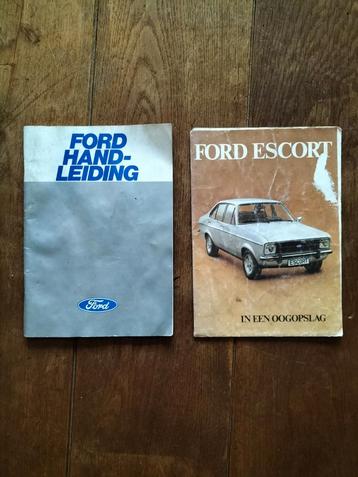 Ford Escort handleiding en "in een oogopslag" uit 1978 beschikbaar voor biedingen