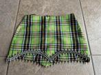 Mini rok - AREA Tartan Spiked Green Wool Mini Skirt maat UK6, Maat 38/40 (M), Nieuw, Ophalen of Verzenden, Boven de knie