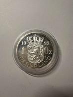 1 Oz Nederland 1992, 1 gulden, Koningin Beatrix, Zilver, Ophalen of Verzenden