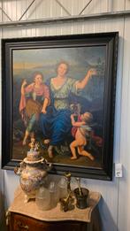 Super groot antiek  religieus schilderij