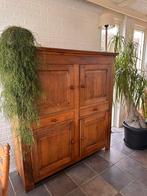 Geloogde Eikenhouten kast., Gebruikt, 150 tot 200 cm, 25 tot 50 cm, Antiek