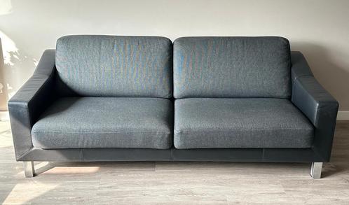 Leolux Antonia Royale 3 zits leer/stof in zeer goede staat, Huis en Inrichting, Banken | Bankstellen, Zo goed als nieuw, 75 tot 100 cm