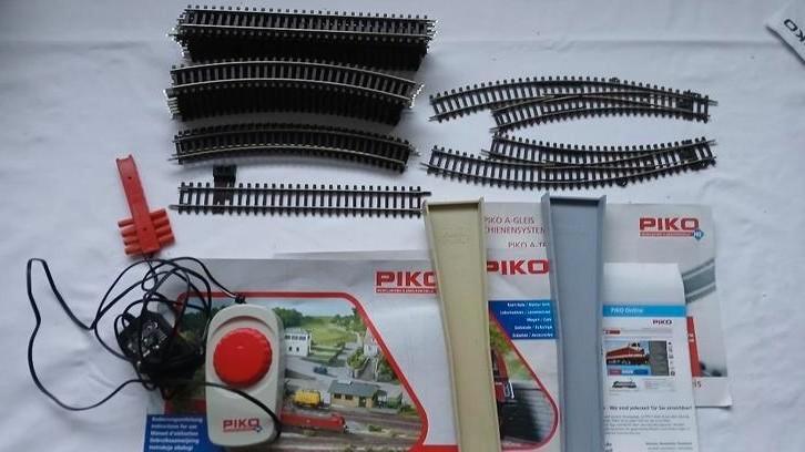Piko rails, wissels en besturing, Hobby en Vrije tijd, Modeltreinen | H0, Zo goed als nieuw, Rails, Gelijkstroom, Piko, Analoog